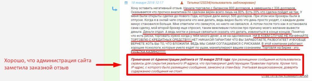 Проплаченный отзыв