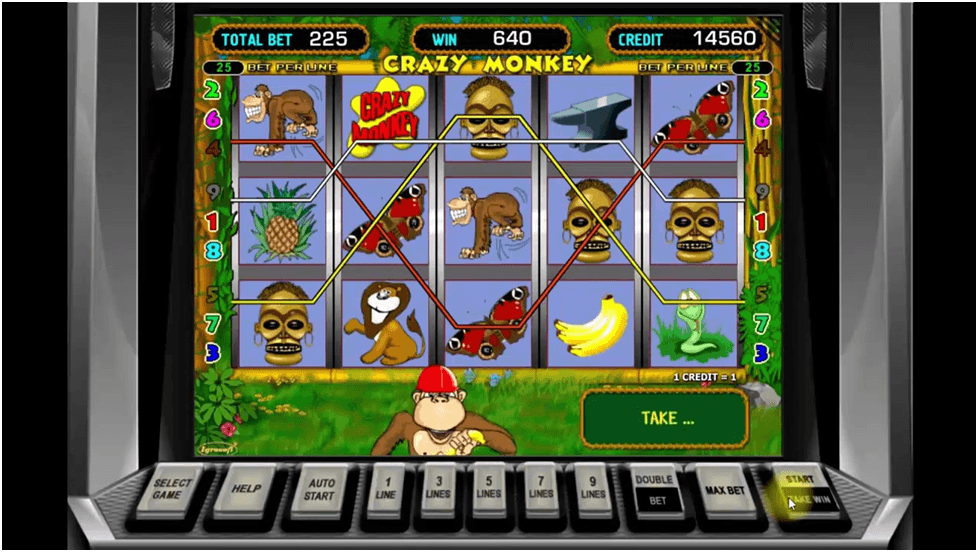 Crazy Monkey линии